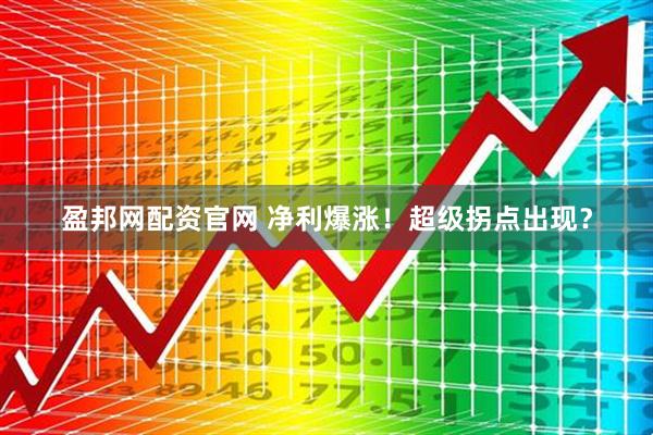 盈邦网配资官网 净利爆涨！超级拐点出现？