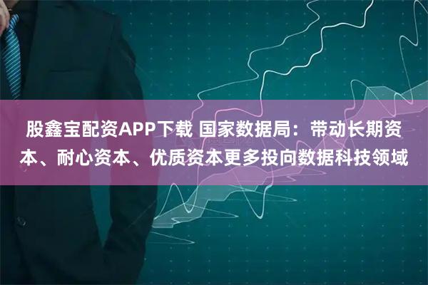 股鑫宝配资APP下载 国家数据局：带动长期资本、耐心资本、优质资本更多投向数据科技领域